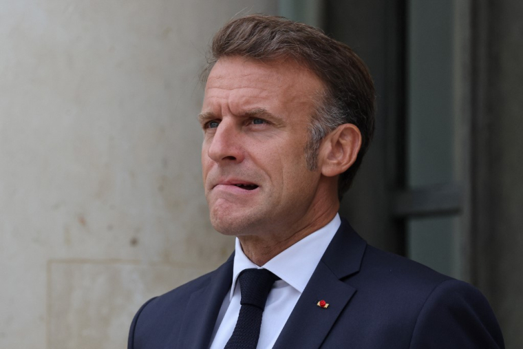 Emmanuel Macron à Paris, le 4 septembre 2025. ( AFP / LUDOVIC MARIN )