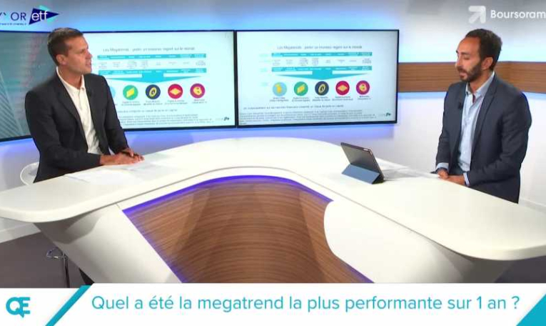 Quel a été le Megatrend le plus performant sur 1 an ?