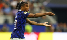Le milieu offensif français Michael Olise lors de la demi-finale de Coupe du monde contre l'Espagne.