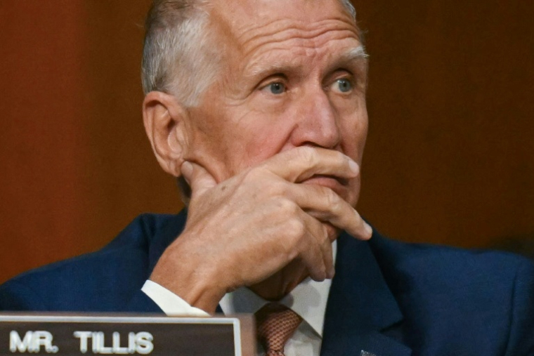 Le sénateur républicain de Caroline du Nord, Thom Tillis, le 16 septembre 2025 à Washington ( AFP / Jim WATSON )