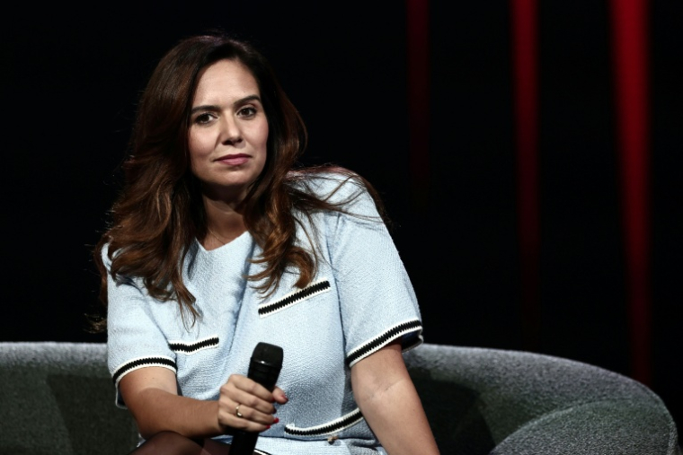 L'eurodéputée Reconquête Sarah Knafo, à Paris le 25 novembre 2025 ( AFP / Thibaud MORITZ )