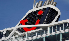 PHOTO DE FICHIER : Le logo de TUI sur l'un des navires de croisière de la compagnie
