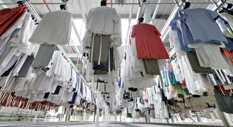 Une blanchisserie Elis à Toulouse. (© Elis)