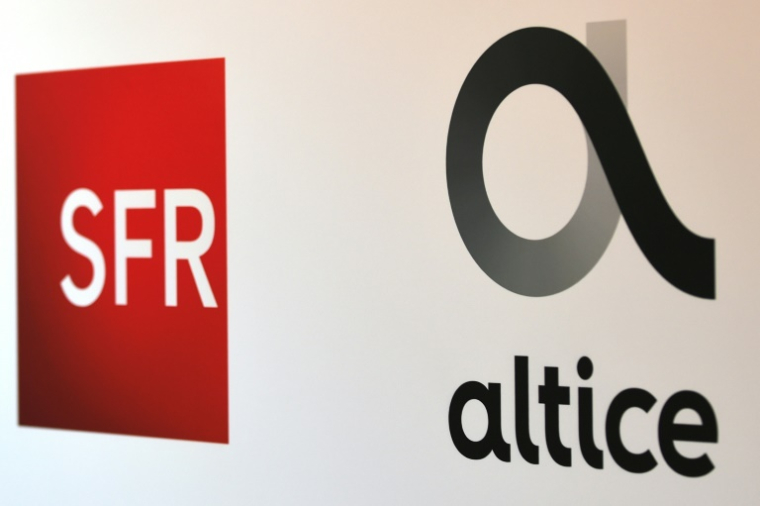 Le groupe Altice France, maison mère de l'opérateur SFR, entrera dans les prochains jours en procédure de sauvegarde accélérée ( AFP / ERIC PIERMONT )