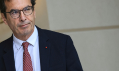 Le ministre du Travail Jean-Pierre Farandou à l'Elysée le 20 mai 2026 ( AFP / Ludovic MARIN )