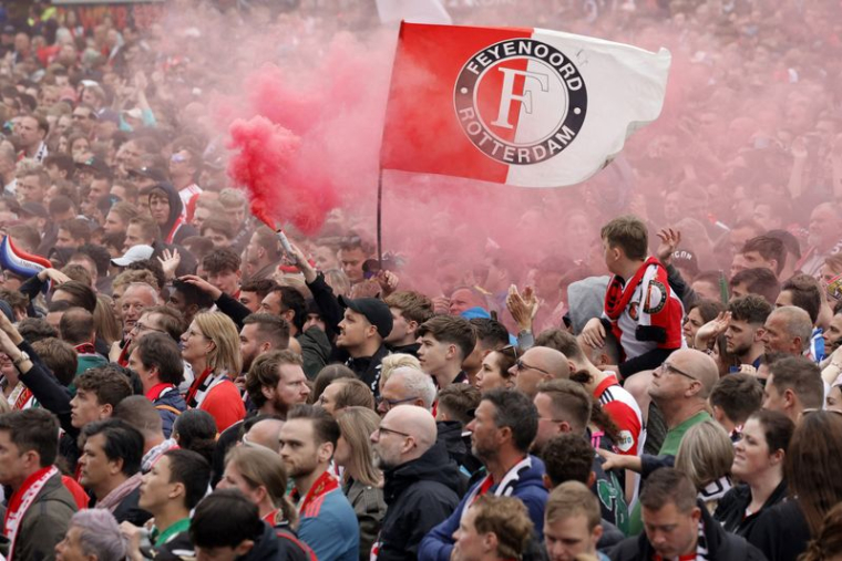 Le Feyenoord célèbre son titre de champion de l'Eredivisie