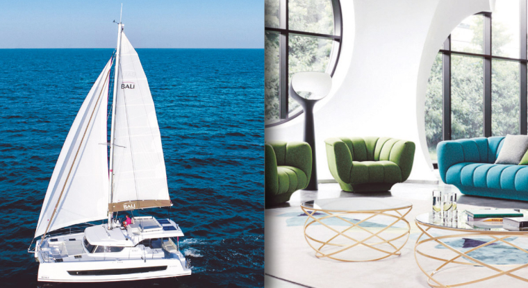 Les sociétés opérant dans des niches porteuses et affichant de belles croissances tirent leur épingle du jeu, à l'image de Catana Group et de Roche Bobois. (© Roche Bobois/Catana Group)