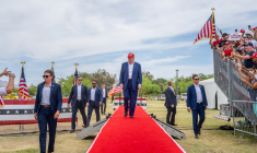 Donald Trump, lors d'un rassemblement le 9 juin 2024 à Las Vegas, Nevada