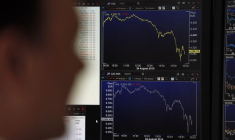 Graphiques représentant les pertes du CAC 40 et du DAX