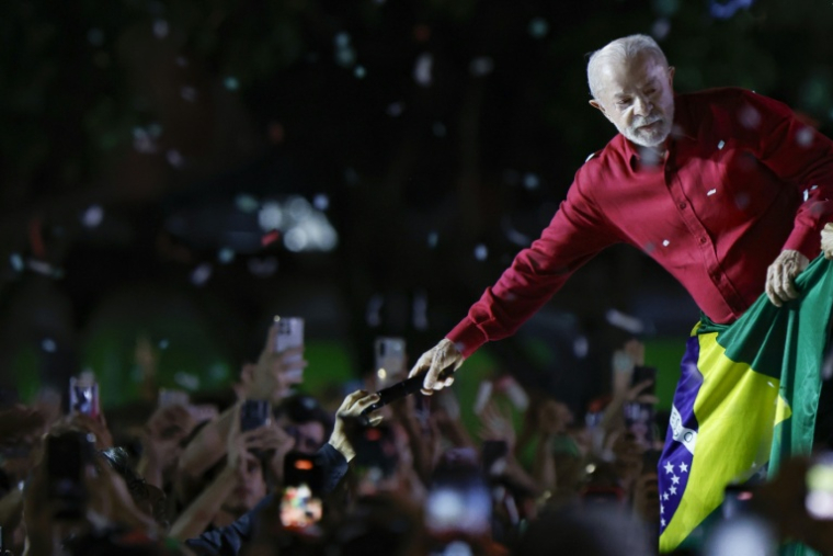 Luiz Inacio Lula da Silva en campagne présidentielle à Ceilândia au Brésil, le 16 septembre 2026 ( AFP / Sergio Lima )