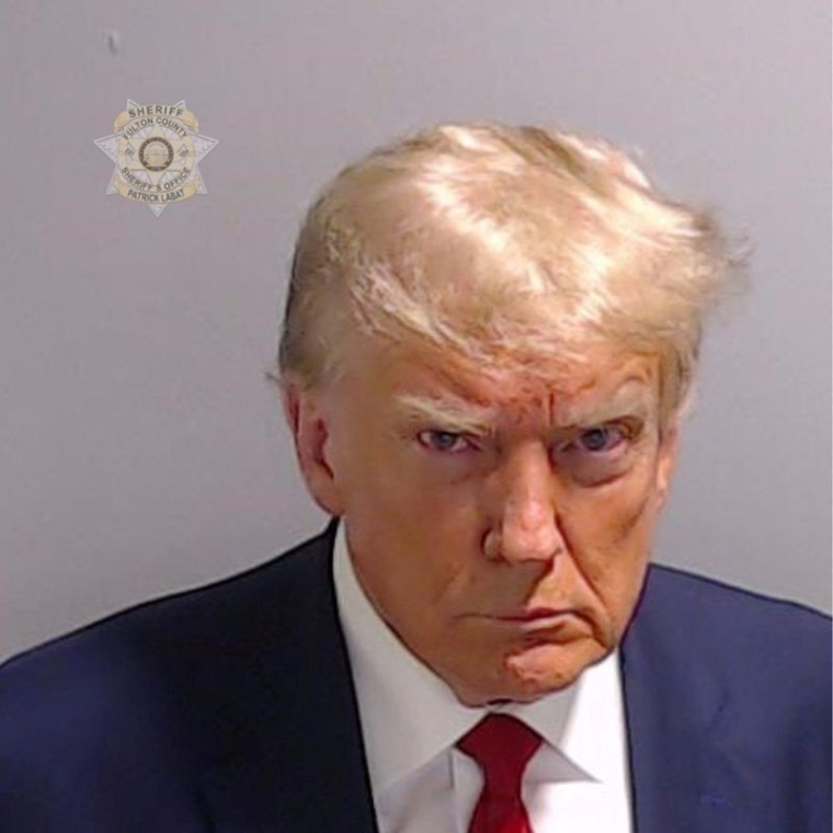 Photo d'identité judiciaire ("mug shot") de Donald Trump