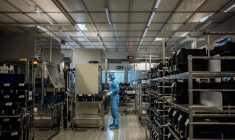 Une usine Soitec à Bernin. ( AFP / JEFF PACHOUD )