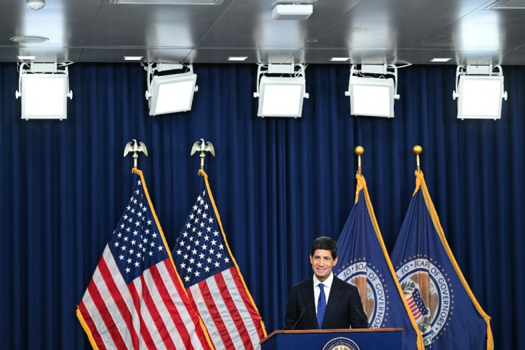 Kevin Warsh, président de la Fed, le 16 septembre 2026, à Washington ( AFP / SAUL LOEB )