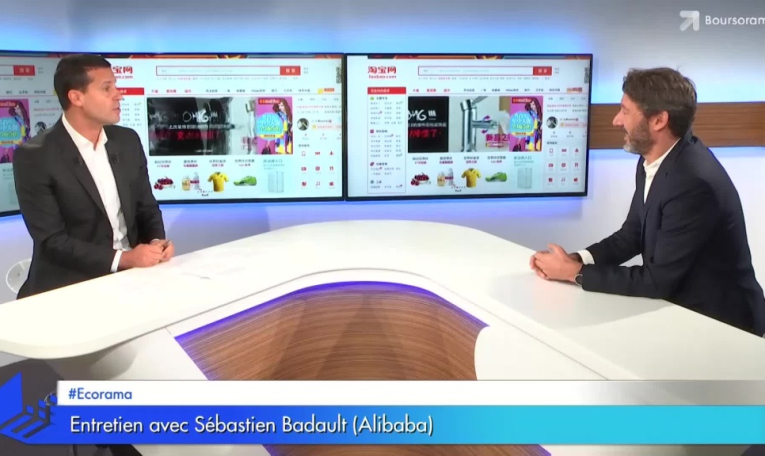 "Alibaba continue d'afficher des taux de croissance de 40% !" selon Sébastien Badault (Alibaba France)
