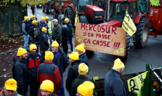 Des agriculteurs protestent contre la perspective d'un accord commercial entre l'UE et les pays du Mercosur