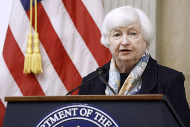 Janet Yellen, le 6 juin 2024, à Washington ( GETTY IMAGES NORTH AMERICA / ANNA MONEYMAKER )