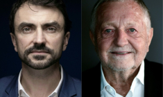 Combinaison d'images réalisée le 17 mars 2026 avec le maire écologiste sortant Grégory Doucet (G) et le candidat soutenu par la droite et le centre Jean-Michel Aulas ( AFP / JOEL SAGET )