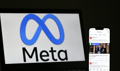 L'action de Meta (Facebook, Instagram, WhatsApp) chute jeudi de 11%. ( AFP / Justin TALLIS )