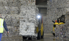 Usine de recyclage Paprec à La Courneuve (Seine-Saint-Denis) ( AFP / MIGUEL MEDINA )