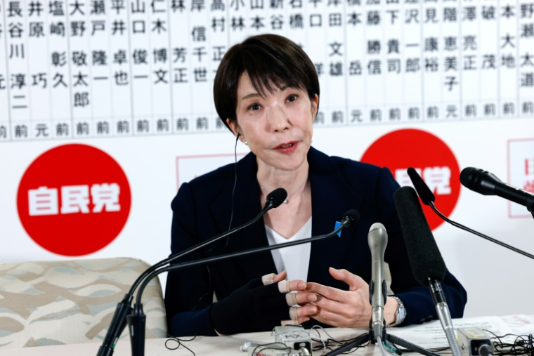 La Première ministre du Japon, Sanae Takaichi, le 8 février 2026 à Tokyo ( POOL / Kim Kyung-Hoon )