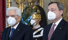 Président du conseil depuis le 13 février 2021, Mario Draghi se verrait bien succéder à Sergio Mattarella à la présidence de la République. (© F. Ammendola)