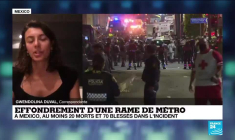 À Mexico, au moins 20 morts et 70 blessés après l'effondrement d'une rame de métro