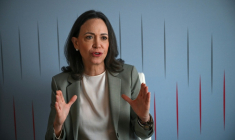 L'opposante vénézuélienne Maria Corina Machado à Houston, Texas, le 24 mars 2026 ( AFP / RONALDO SCHEMIDT )