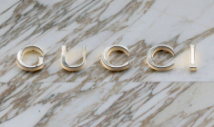 Logo de la maison de couture Gucci à Paris