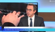 Retraites: "L'objectif caché de Macron est de mettre la main sur les 160 milliards d'excédent des régimes privés !" selon Bruno Retailleau (LR)