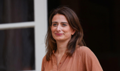 Marine Tondelier, le 18 septembre 2023,à Paris ( AFP / Thomas SAMSON )