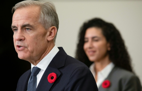 Le Premier ministre canadien Mark Carney à Montréal au Canada le 29 octobre 2026 ( AFP / Alexis Aubin )