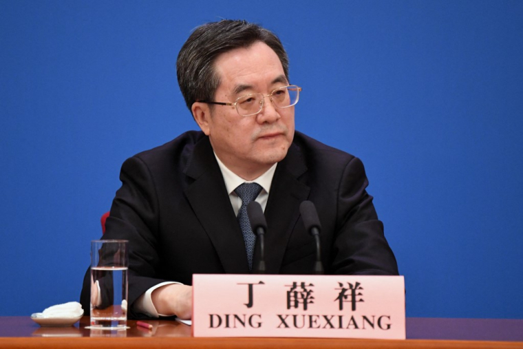 Ding Xuexiang, à Pékin, en 2023 ( AFP / GREG BAKER )