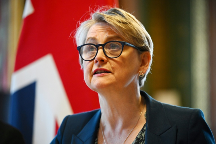 La ministre britannique des Affaires étrangères Yvette Cooper à Londres le 2 avril 2026 ( POOL / Leon Neal )