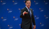 Le secrétaire général de l'Otan, Mark Rutte, arrive au sommet de la Communauté politique européenne à Tirana, en Albanie, le 16 mai 2025 ( AFP / Armend NIMANI                      )