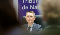 Pascal Prache, alors procureur de Nanterre,le 7 mars 2024 à Nanterre, dans les Hauts-de-Seine ( AFP / Geoffroy VAN DER HASSELT )