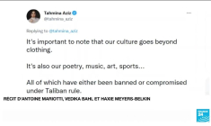 Afghanistan : "Ne touchez pas à mes vêtements", des Afghanes se révoltent sur les réseaux sociaux