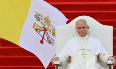 Le pape Léon XIV à Malabo, le 21 avril 2026 ( AFP / Alberto PIZZOLI )