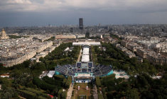 Une vue de Paris comprenant les installations olympiques