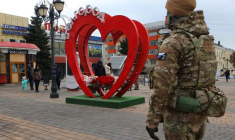 Un militaire russe, à Belgorod