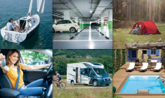 Gagnez de l'argent en louant vos actifs : jardin, maison, bateau, piscine etc... (© DR)(© Freepik/cc/ Benjamin Celier/ Trigano/Beneteau)