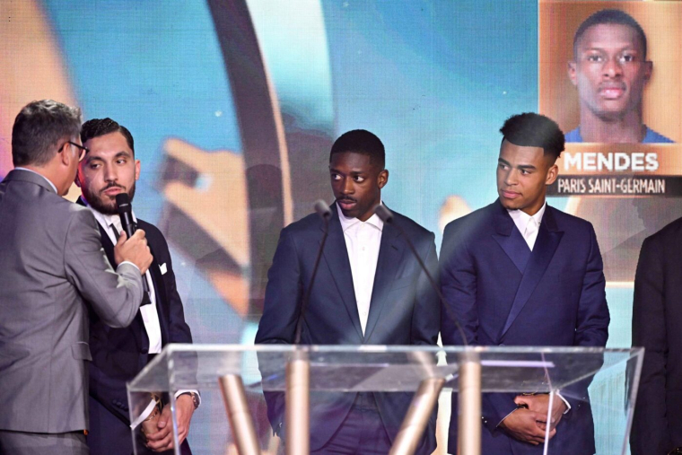 Trophées UNFP : Rayan Cherki et Lucas Chevalier entourés de Parisiens dans l’équipe type