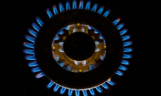 Photo d'illustration des flammes d'un brûleur à gaz dans une maison en France