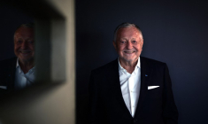 Jean-Michel Aulas, président de Cegid et candidat à la mairie de Lyon, en novembre 2025 ( AFP / OLIVIER CHASSIGNOLE )