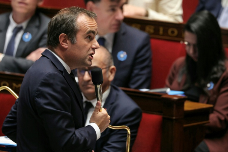 Le Premier ministre Sébastien Lecornu à l'Assemblée nationale, le 5 mai 2026 à Paris ( AFP / Thomas SAMSON )