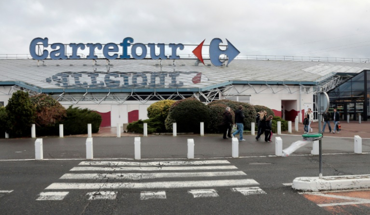 Le plus grand Carrefour de France, à Villiers-en-Bière, en 2013 ( AFP / JACQUES DEMARTHON )