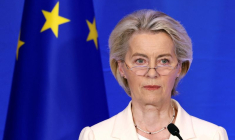 Ursula von der Leyen lors d'une conférence de presse à Pékin