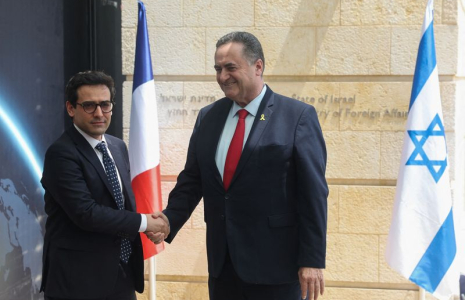 Stéphane Séjourné rencontre son homologue israélien, M. Israël Katz, à Jérusalem