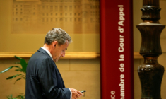 Nicolas Sarkozy au tribunal de Paris le 26 mai 2026 ( AFP / SIMON WOHLFAHRT )