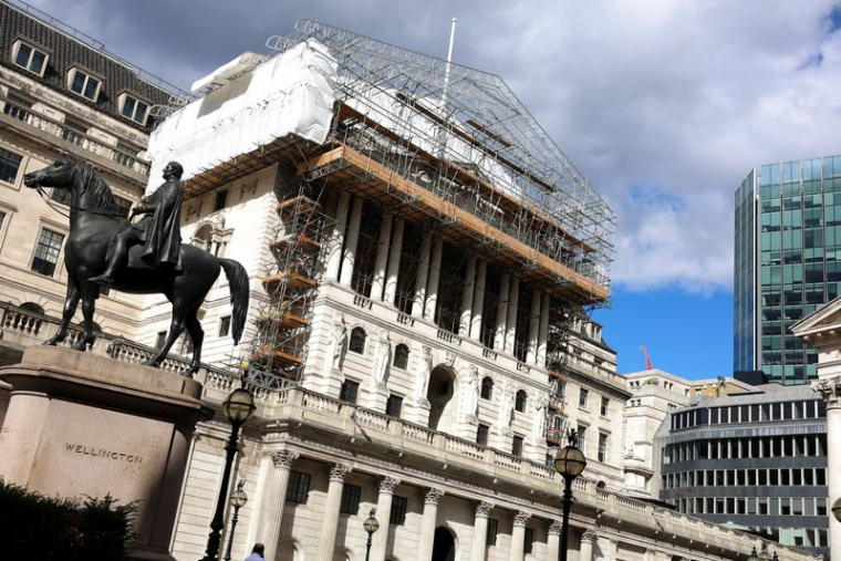 Le bâtiment de la Banque d'Angleterre à Londres