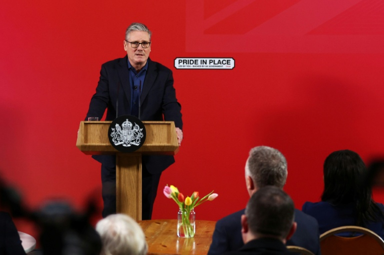 Le Premier ministre britannique Keir Starmer fait un discours à Saint Leonards-on-Sea, dans le sud-est de l'Angleterre, le 5 février 2026 ( POOL / Peter Nicholls )